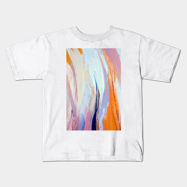 Oil painting in multicolored tones. Kids T-Shirt by MariDein